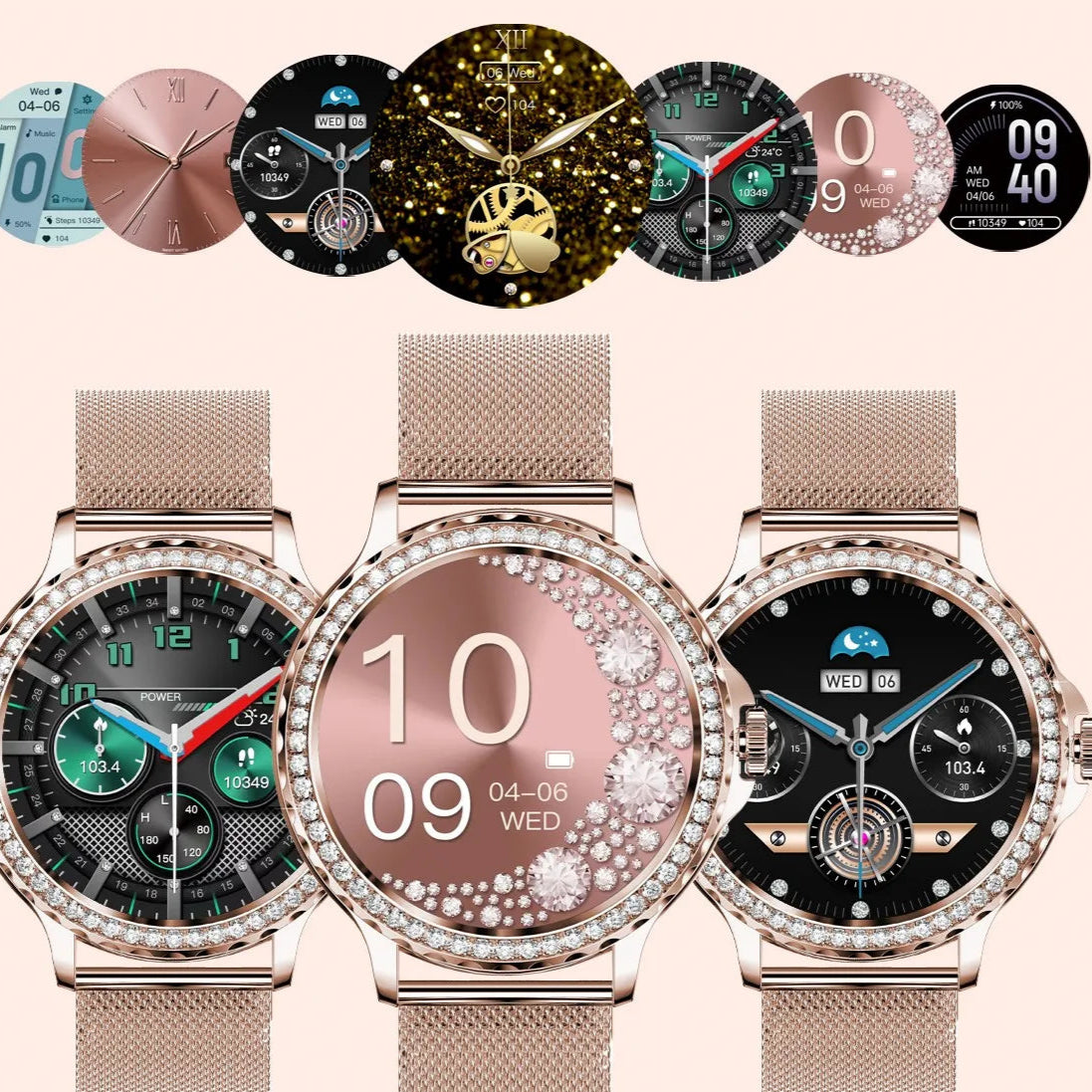 Women Bluetooth Smartwatch - Flaunt Style - Anti Lost Features