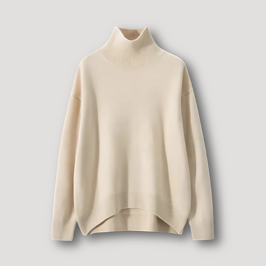 Oversized Turtleneck Women Knit Sweater