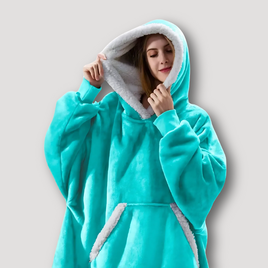 Oversized Sherpa Lined Women Fleece Hoodie