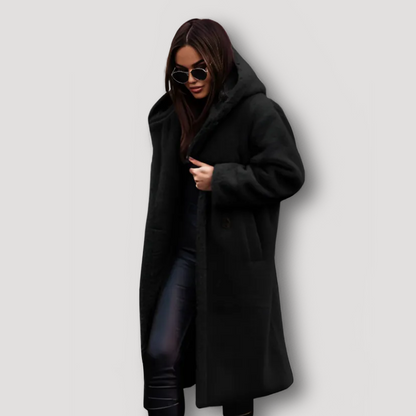 Winter Overcoat Hooded Teddy Coat Women in Long Coat