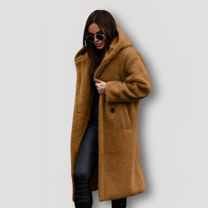 Winter Overcoat Hooded Teddy Coat Women in Long Coat