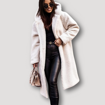 Winter Overcoat Hooded Teddy Coat Women in Long Coat