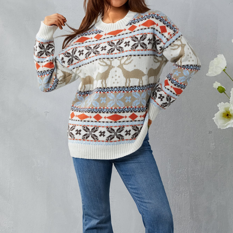 Cozy Knit Reindeer Fair Isle Christmas Jumpers in Australia