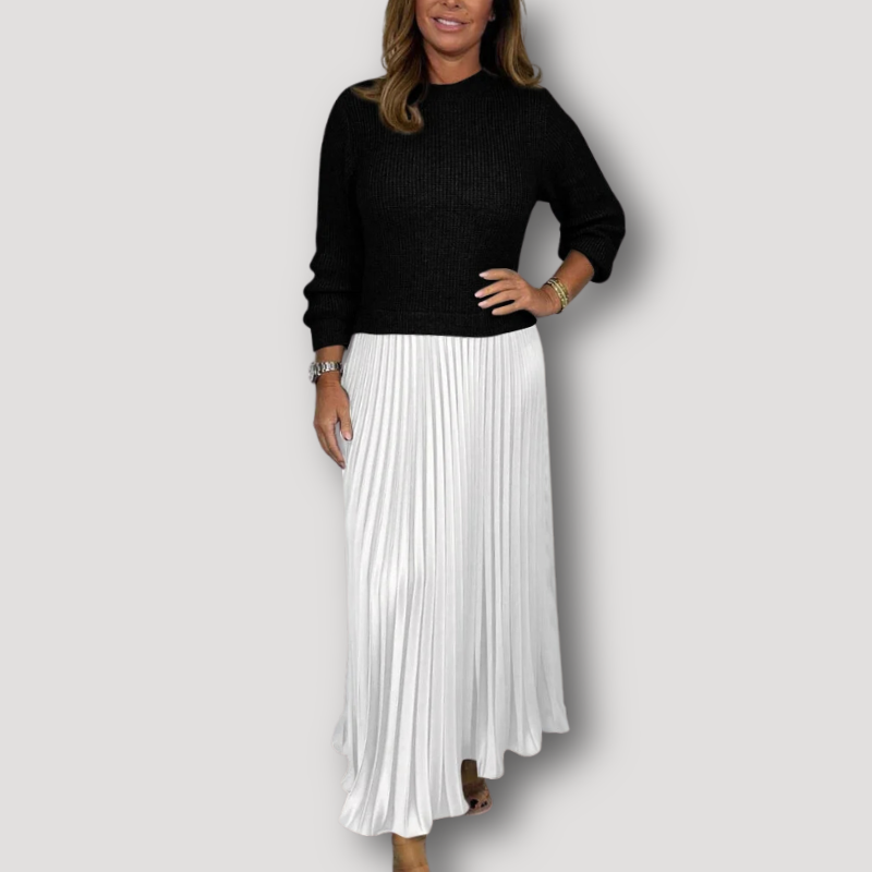 Women's Two Piece Set Skirt and Top Long Sleeve