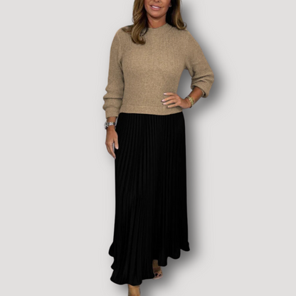 Women's Two Piece Set Skirt and Top Long Sleeve