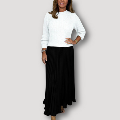 Women's Two Piece Set Skirt and Top Long Sleeve