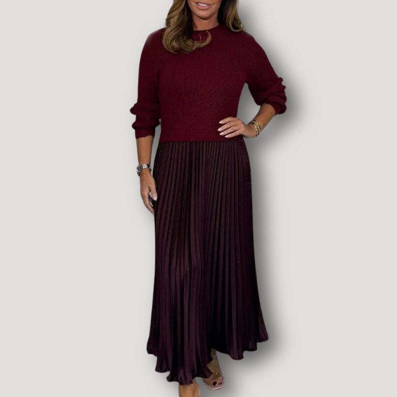 Women's Two Piece Set Skirt and Top Long Sleeve