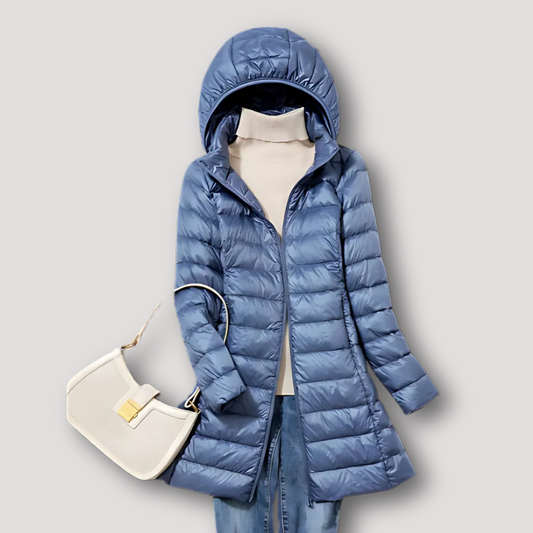 Lightweight Women Puffer Jacket with Hood