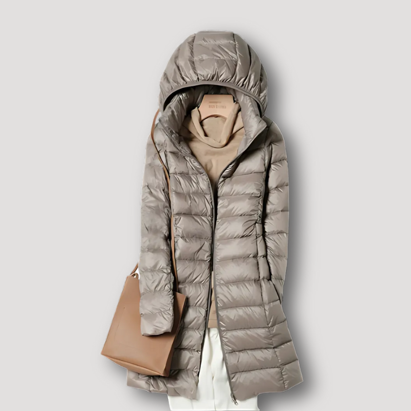 Lightweight Women Puffer Jacket with Hood