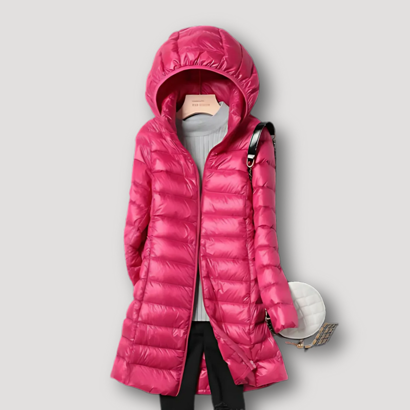 Lightweight Women Puffer Jacket with Hood