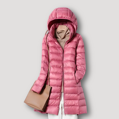 Lightweight Women Puffer Jacket with Hood