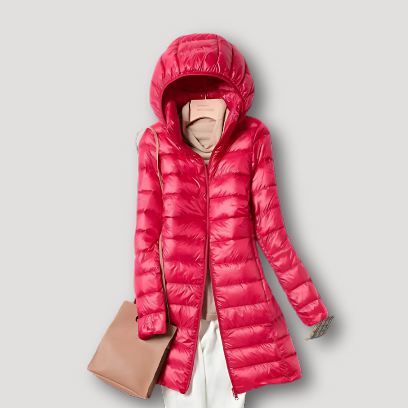 Lightweight Women Puffer Jacket with Hood