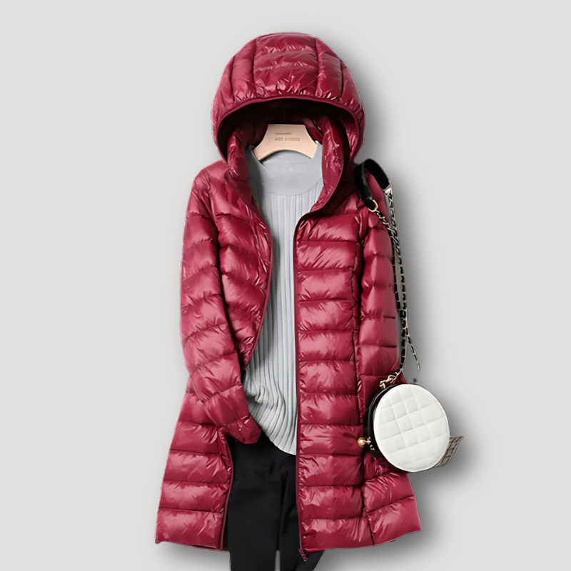 Lightweight Women Puffer Jacket with Hood