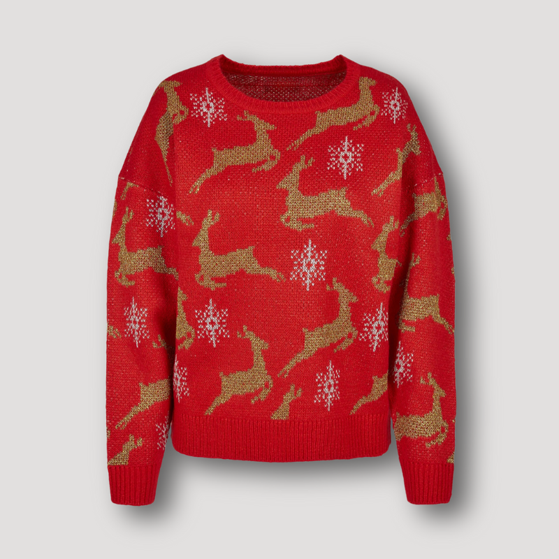 Drop Shoulder Reindeer Christmas Jumpers in Australia