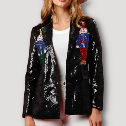 Sequin Nutcracker Blazer for Women