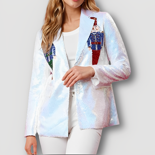 Sequin Nutcracker Blazer for Women