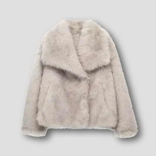 Soft Plush Winter Coat Faux Fur Jacket Women