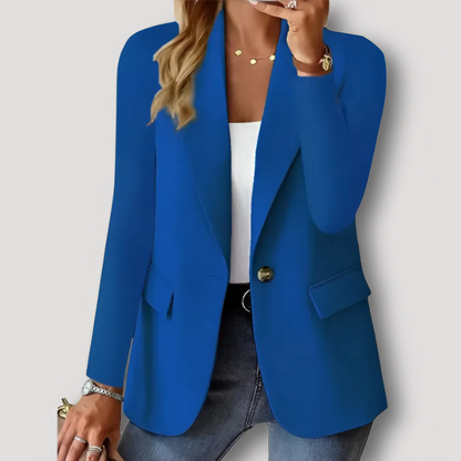 Casual Blazer Single Button Suit Jacket for Women