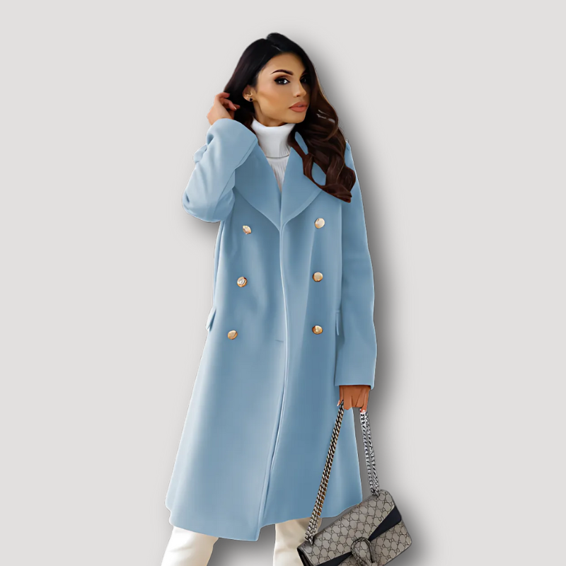 Classic Lapel Collar Double Breasted Women's Trench Coat Australia