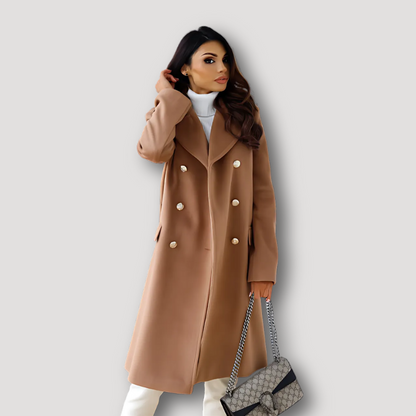 Classic Lapel Collar Double Breasted Women's Trench Coat Australia