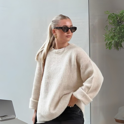 Casual Oversized Wool Sweater for Women