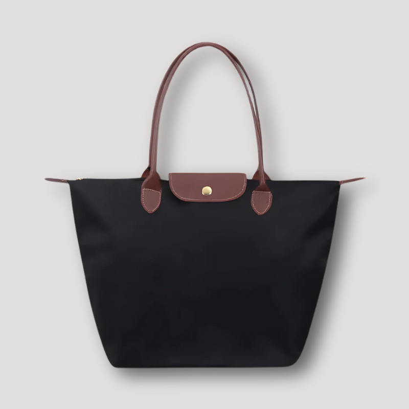 Brown Leather Accents Tote Bag Australia