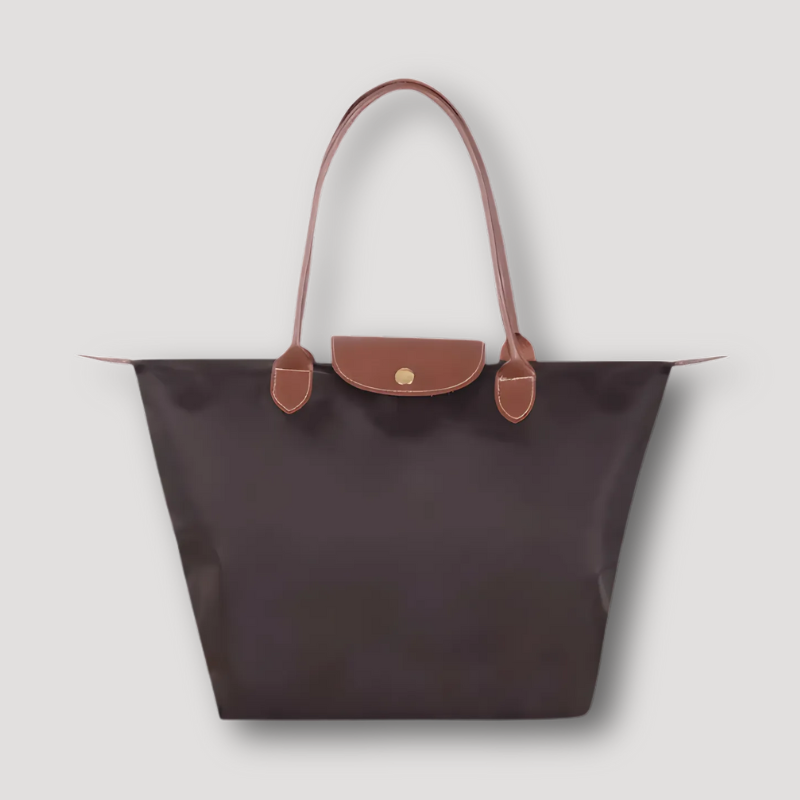 Brown Leather Accents Tote Bag Australia