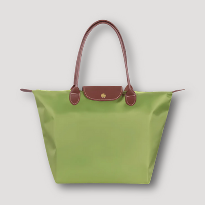 Brown Leather Accents Tote Bag Australia