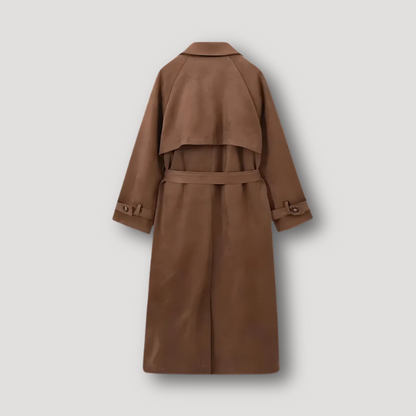 Belted Brown Trench Coat Coat for Women