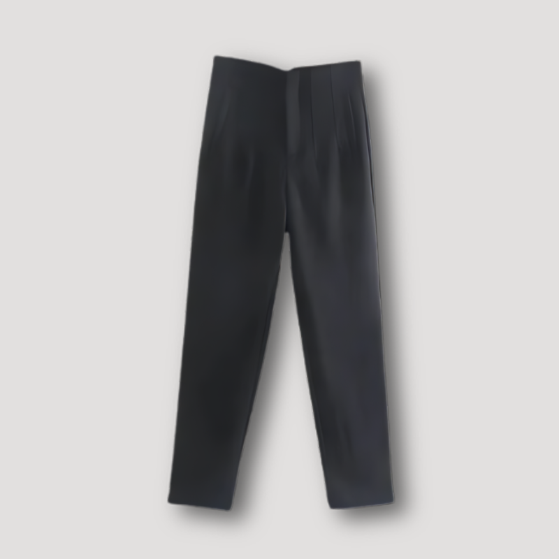 Straight Leg High Waisted Cropped Pants for Women