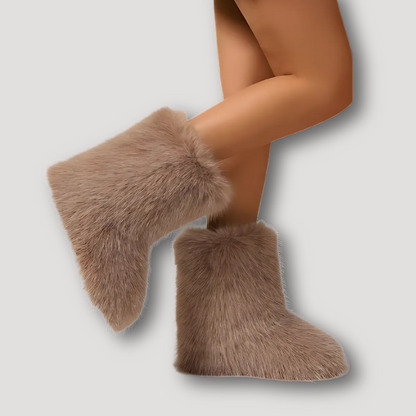 Faux Fur Winter Boots Women Australia