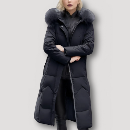 Faux Fur Hood Women's Puffer Coat