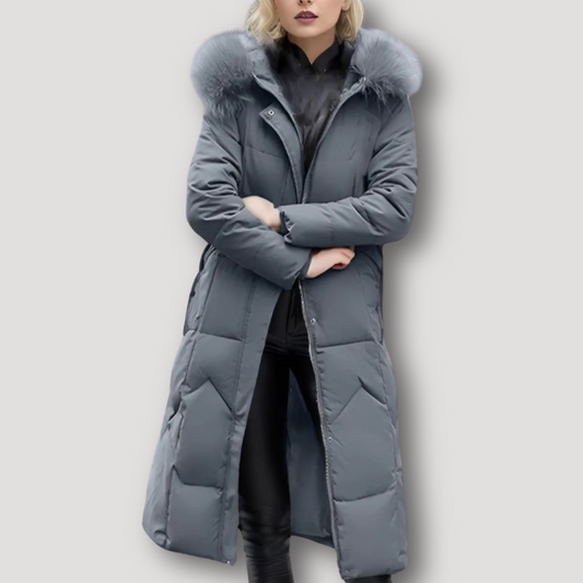 Faux Fur Hood Women's Puffer Coat