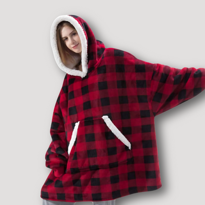 Matching Couple Christmas Outfit Plaid Winter Hoodies