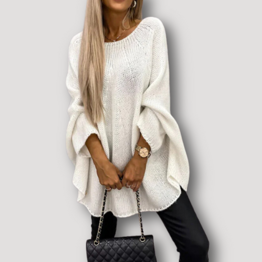 Oversized Dolman Sleeves Knitted Sweater for Women