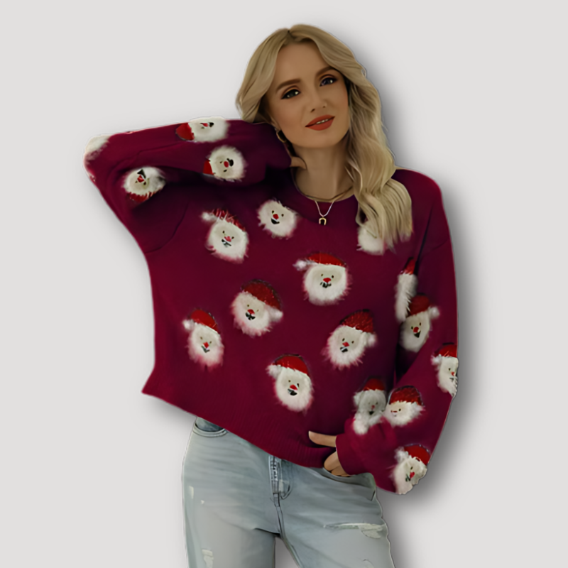 Relaxed Fit Santa Claus Knitted Australia Christmas Sweater