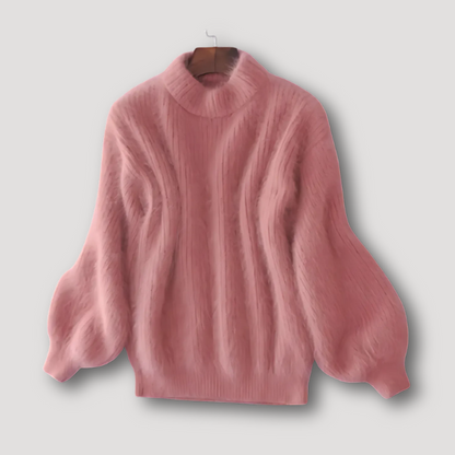 Cozy Ribbed Women Knit Sweater