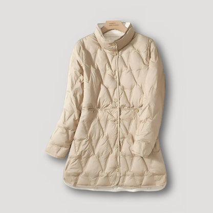 Diamond Quilted Womens Padded Coat