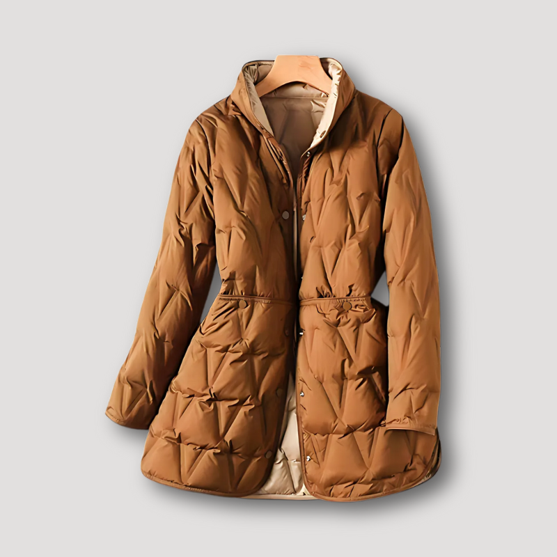 Diamond Quilted Womens Padded Coat