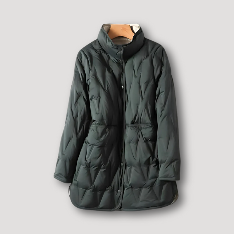 Diamond Quilted Womens Padded Coat