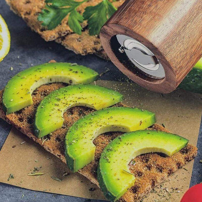 Wood Style Salt And Pepper Grinders - Stylish Functional - Acacia Material