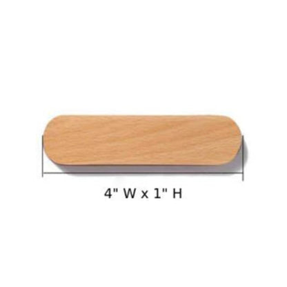 Wooden Magnetic Key Holder - Oval Shape - Functional Design