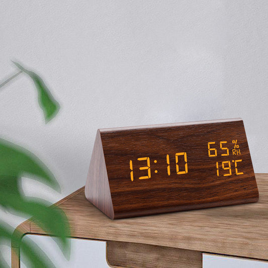 Wooden Style Clock - Led Digital - Power Supply