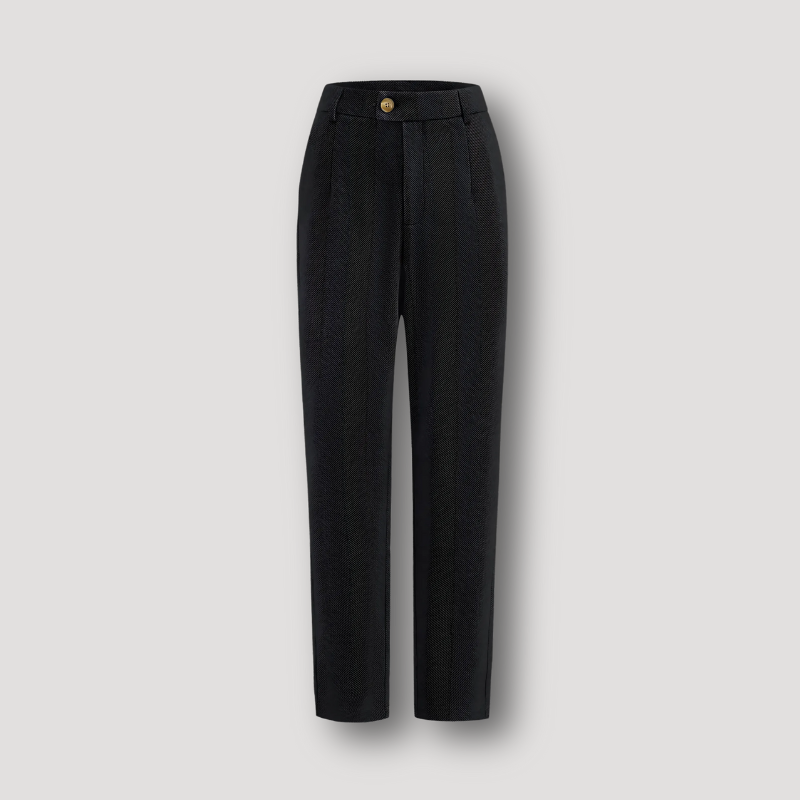 Casual Slim Fit Harem Pencil Wool Pants for Women