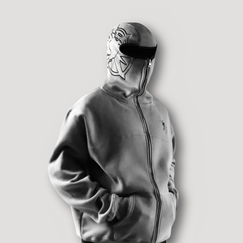 Full face zipper hoodie shop