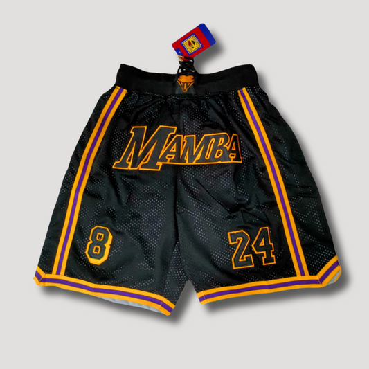 Black Mamba Kobe Bryant Jersey Shorts