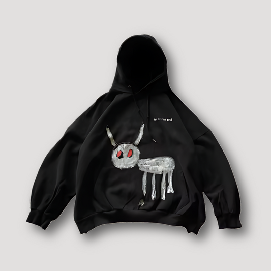 Hip Hop Rapper Drake for All The Dogs Black Hoodie for Men