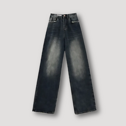 Vintage Washed Loose Fit Jeans for Women