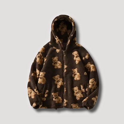 Teddy Bear Zip Up Hoodie