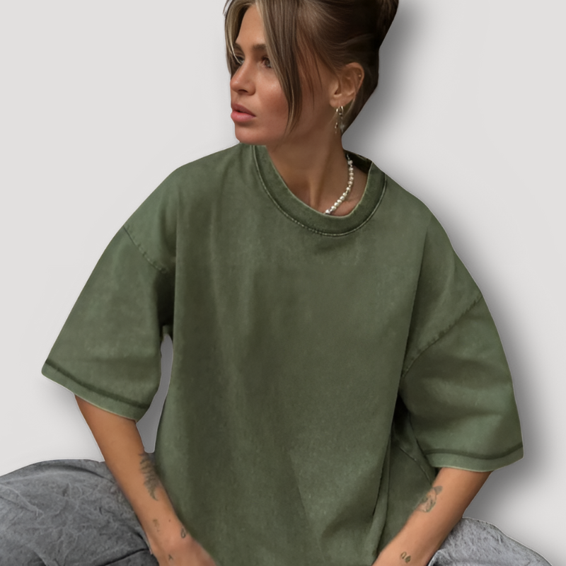 Vintage Plain Washed Oversized Tee Shirt Australia